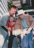 John Norris, Mary Norris and David Manners, October 1996